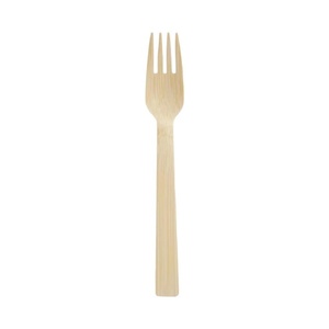 Fourchette jetable biodégradable en bois de bouleau de qualité supérieure pour cafés, boulangeries, aires de restauration, 155 mm, pour service de livraison de repas à emporter, paquet de 50 - Product Image 1