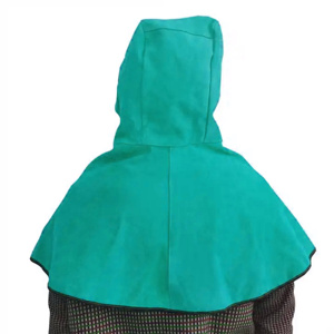JNM SAFETY JNM-331 Equipo de Protección Personal, Capucha de Soldadura de Cuero Vacuno Resistente al Fuego, Seguridad Industrial para Soldadores - Product Image 4