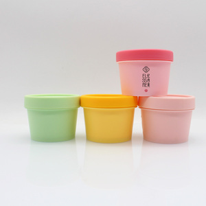 Envase Cosmético Hermético de PP en Forma de Helado, Personalizable al por Mayor, 100/250g, Tarro de Plástico PP Rosa/Verde de 200ml con Tapa - Product Image 3