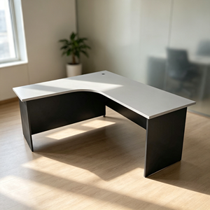 Spacious L Shape Extendable Modern Chipboard Melamine Laminate Metal Legs Conference <b>Table</b> AY <b>Office</b> System - Product Image 1