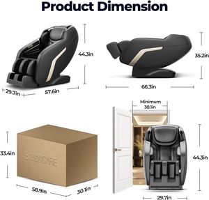 Silla de Masaje Grande de Alta Calidad y Precio Económico, con Control de Música y Cabezal de Masaje Fijo, para Masaje Corporal Completo en Casa - Product Image 2