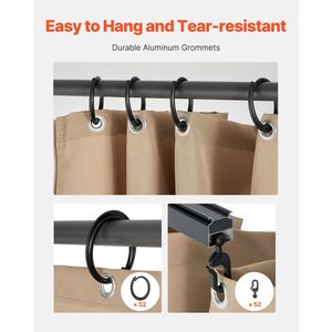 Tende per Gazebo da Esterno 12 X 10 X 7.3, 4 Pannelli Laterali, Accessori per Tenda Privacy con Cerniere di Ricambio per Gazebo 12 X 10 X 7.3 - Product Image 5