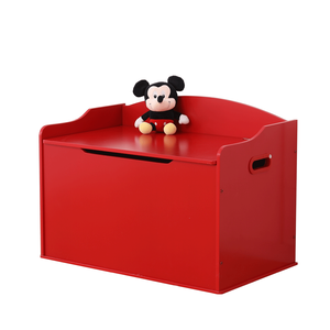 Boîte à jouets en bois rouge avec <span class=keywords><strong>banc</strong></span> <span class=keywords><strong>de</strong></span> <span class=keywords><strong>rangement</strong></span> intégré, <span class=keywords><strong>coffre</strong></span> <span class=keywords><strong>de</strong></span> <span class=keywords><strong>rangement</strong></span> en bois pour enfants, organisateur <span class=keywords><strong>de</strong></span> jouets pour tout-petits et chambre d'enfant avec couvercle rabattable - Product Image 1