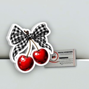Placa de Acrílico en Forma de Corazón con Lazo de Cereza para Extensiones de Pestañas, Placas Magnéticas Rectangulares con Diseño de Flor y Mariposa, Herramienta de Belleza Personalizada - Product Image 4