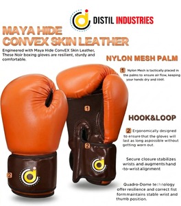 Guantes de Boxeo de Cuero PU Negro Premium, Logotipo Personalizado OEM |   Entrenamiento Profesional, Sparring, MMA, Muay Thai, Kickboxing y Boxeo - Product Image 3