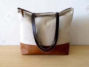 Sac fourre-tout en cuir et toile vintage, sac à bandoulière brodé, imperméable, grande capacité, durable, pour voyage, travail et shopping - Product Image 2