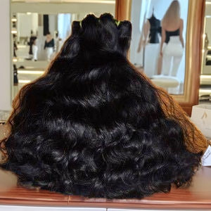 Paquetes de cabello humano virgen natural Procesamiento químico Extensiones de tejido de cabello crudo sin procesar Suministro del proveedor - Product Image 6