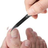 Pince à cuticules noire pour ongles incarnés, coupe-ongles, ciseaux de manucure, outil de pédicure, pince à peaux mortes