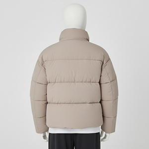 Veste d'hiver matelassée pour homme à capuche, col montant, broderie personnalisée OEM, rembourrage en coton - Product Image 3