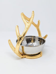 Bol à salade et à fruits décoratif élégant en aluminium Bol à fruits de style coréen Bol de service à mélanger en métal par l'artisanat indien - Product Image 2