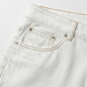 Shorts de Mezclilla de Verano de Alta Calidad, Personalizados, con Bordes Crudos, para Hombre, Estilo Casual, Corte Holgado, Premium, Streetwear - Product Image 5