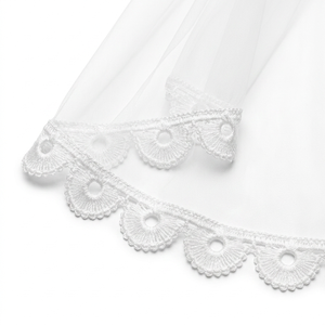 10mm <b>White</b> Floral Guipure GPO <b>Lace</b> Trim Customizable Export Quality for Baptism Decor Baby Headbands Nursery Crafts Keepsakes - Product Image 3