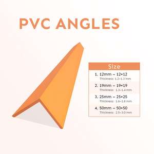 Perfil de PVC Naranja de Alta Calidad al por Mayor, Resistente a la Humedad, Aspecto Limpio, Fácil de Cortar, para Acabado de Azulejos y Paredes - Product Image 2