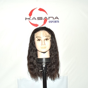Peluca Premium de Cabello Indio Remy con Cierre 5x5, 100% Humano, Negro Natural, Pre-Desplumada, Encaje HD, Sin Pegamento, Doble Trama a Máquina, Densidad Completa - Product Image 5