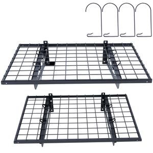 Set di 2 Scaffali da Garage Resistenti 3 x 2 Piedi, Montaggio a Parete, Capacità di Carico 500 Libbre, Scaffalature per Garage 3 x 2 Piedi - Product Image 1