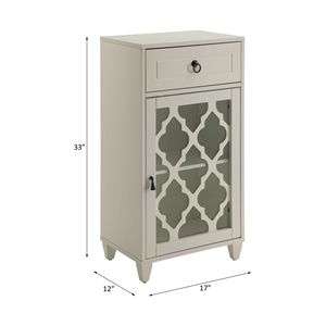 โต๊ะตกแต่งสีขาวเซราสำหรับตู้ในห้องนั่งเล่น - Product Image 4