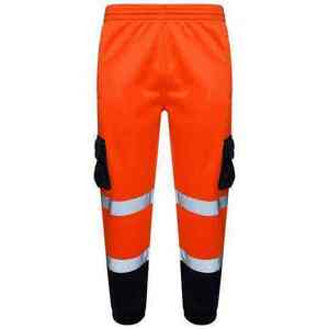Pantalones de Trabajo Reflectantes de Alta Visibilidad para Hombre RICSA INTERNATIONAL, Color Gris, con Bolsillos para Herramientas, Certificación CE, Resistentes a la Abrasión, de Poliéster - Product Image 1