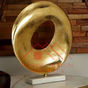 Centres de table or aluminium Glam Sculpture abstraite dessus de table pour hôtels et restaurants maison Table mariage décor Sculpture - Product Image 6