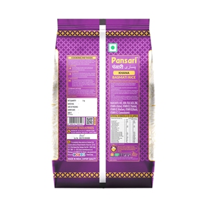 Riz Basmati à grains longs séché Pansari Khana Khazana 1KG Fortifié - Product Image 3