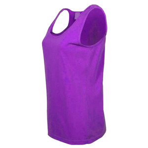 Débardeurs de yoga décontractés personnalisés de haute qualité pour femmes, avec logo frontal, séchage rapide, respirants, sans manches, en toile unie - Product Image 2