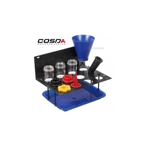 ชุดกรวยน้ำมัน10ชิ้นพร้อมช่องใสและอะแดปเตอร์ทนทานดีไซน์แฮนด์ฟรีกันหกสำหรับรถยุโรป - Product Image 1