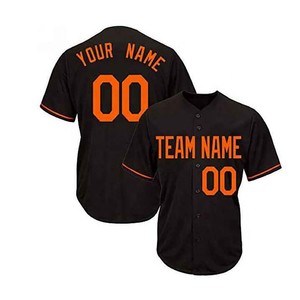 Maillot de baseball personnalisé OEM avec nom de joueur et nom d'équipe, 220 GSM, haute qualité, respirant, style unique, pour adulte - Product Image 1