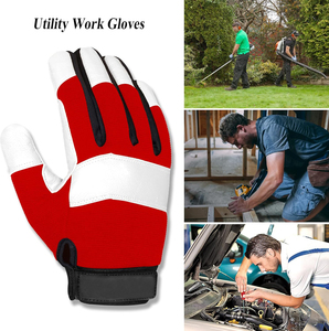 Nouveauté : Gants de travail mécaniciens en cuir souple, résistants, à doigts entiers, avec manchette de sécurité, anti-coupure et antidérapants - Product Image 3