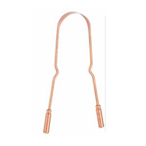 Limpiador de Lengua de Cobre Puro, Reutilizable, Diseño Sólido, Raspador de Lengua con Mango, para Eliminar el Mal Aliento y las Bacterias - Product Image 4