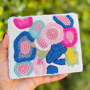 Nouveauté : Porte-monnaie perlé style américain pour femme, pochette à monnaie perlée, portefeuille à monnaie perlé - Product Image 5