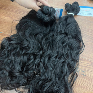 Extensiones de Cabello Humano Vietnamita Virgen, Doble Trama a Máquina, Textura Ondulada Natural, Súper Doble Trama, Textura Sedosa, Premium - Product Image 1