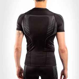 Nouveau style de rashguard pour hommes d'arts martiaux - Respirant, séchage rapide, écologique, manches courtes, léger, vente directe d'usine - Product Image 4