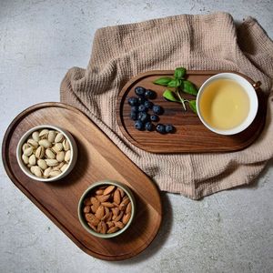 Oval Natural <b>Pine</b> Wood Decorative Serving Handmade Indian Trending Look Tray wood wooden serving tray - Product Image 3