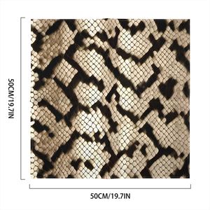 Custom Logo Printed Square Silk Satin Head Scarf Bandana with Geometric Animal <b>Leaf</b> -Multi-Functional Head Scarves Bandanas - Product Image 2