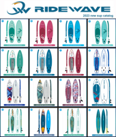 Nouvelle conception de planche à pagaie gonflable en PVC, SUP, équipement de jeu aquatique personnalisé, kits d'éclairage LED, capacité de 150 kg, 15-17 psi