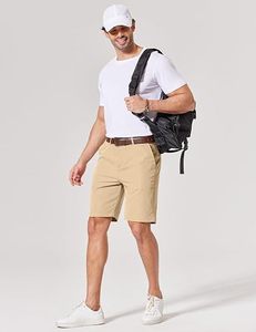 Shorts Chino Premium pour Hommes – Décontractés, Extensibles, Anti-humidité, Taille Mi-Haute, Boutons, Style Smart Casual, Logo Personnalisé, Idéaux pour le Golf - Product Image 1