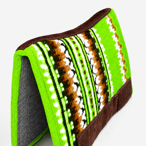 Manaal Enterprises - Selle Western Classique - Motif Géométrique - Bordure en Cuir Marron - Doublure en Laine - Polaire - Équitation - Product Image 2
