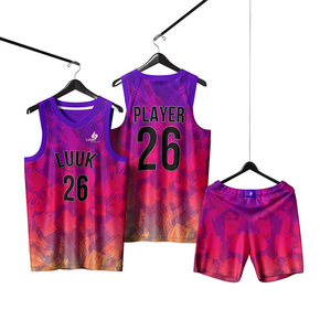 ชุดยูนิฟอร์มบาสเก็ตบอลสไตล์เรโทรคลาสสิก คุณภาพสูง คอวี ระบายอากาศได้ดี แขนกุด ผลิตจากโพลีเอสเตอร์ 100% ซับเหงื่อ พร้อมรับสกรีนโลโก้ - Product Image 1