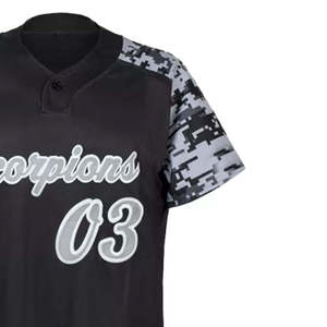 New Arrival Premium Quality Plus Size Printed Baseball Uniform <b>Set</b> with Front Logo Custom Design and Logo - Product Image 2