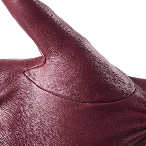 Gants longs en cuir pour femmes avec détail nœud et doublure en polaire pour l'élégance des soirées d'hiver - Product Image 4
