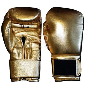 Gants de boxe professionnels en cuir de vachette marron avec fermeture auto-agrippante antidérapants pour l'entraînement et le sparring en MMA, Muay Thai et arts martiaux - Product Image 6