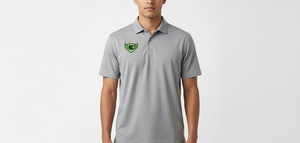 Custom Performance <b>Polo</b> Shirt <b>Orange</b> Red Short Sleeve Golf Tennis Casual Men Women Moisture Wicking Breathable Wholesale OEM - Product Image 2