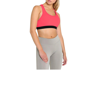 Soutien-gorge de sport léger et sans coutures pour femme, à maintien élevé, avec logo frontal - Vêtement de sport en polyester et élasthanne écologiques - Product Image 4