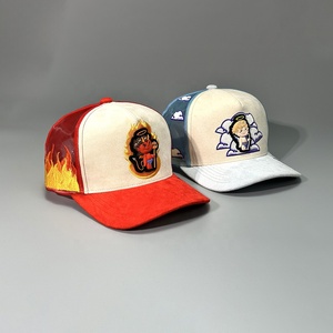 หมวกแก๊ปทรง Trucker 6 แผง OEM 2026 รุ่น Unisex ลายปักนางฟ้าและปีศาจ สไตล์สตรีทแฟชั่นลำลองสำหรับผู้ใหญ่ - Product Image 6