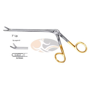 JACKBILLY Caspar Pinza de 7 pulgadas con ángulo de 45 grados, 4x14mm, de acero inoxidable, para disco intervertebral, fenestrada, con copa lateral dentada - Product Image 2