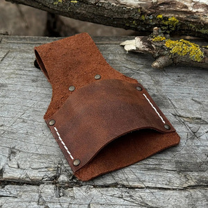 Genuine Leather <b>Hammer</b> Holder Heavy Duty Carpenter Tool Belt Pouch Reinforced <b>Loop</b> Construction Wholesale Supplier Manufacturer - Product Image 4