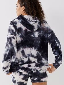 Tye and dye, venta al por mayor, conjuntos de sudaderas con capucha de alta calidad, sudadera personalizada, conjunto corto de sudadera deportiva para Fitness - Product Image 5