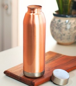 <b>Copper</b> Water <b>Bottle</b> Ayurvedic Detox <b>Drinking</b> <b>Bottle</b> for Natural Wellness Hydration and Healthy Lifestyle - Product Image 2