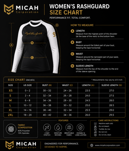 Micah Corporation Women’s Long-Sleeve <b>Raglan</b> Athletic Rashguard – Black & White - Product Image 6