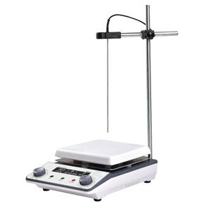 Plaque chauffante en céramique de laboratoire avec agitateur magnétique et contrôle numérique de la température pour applications chimiques et de recherche - Product Image 3