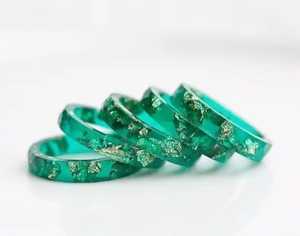 Bracelets en résine faits à la main modernes pour femmes, colorés, brillants, imperméables, légers, bijoux tendance - Product Image 6